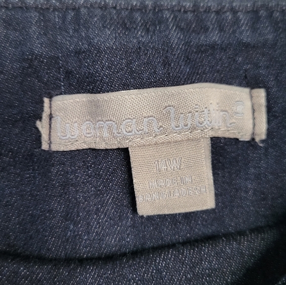 Flex-Fit Pull-On Straight-Leg Jean Size 14W - Picture 9 of 11